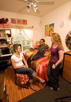 students in dorm